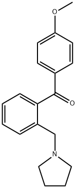 4'-METHOXY-2-PYRROLIDINOMETHYL BENZOPHENONE Struktur