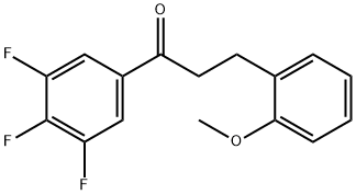 3-(2-METHOXYPHENYL)-3',4',5'-TRIFLUOROPROPIOPHENONE Struktur