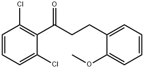 2',6'-DICHLORO-3-(2-METHOXYPHENYL)PROPIOPHENONE Struktur