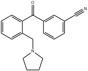 3'-CYANO-2-PYRROLIDINOMETHYL BENZOPHENONE Struktur