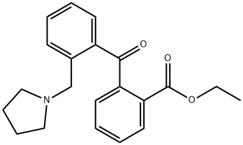 2-CARBOETHOXY-2'-PYRROLIDINOMETHYL BENZOPHENONE Struktur