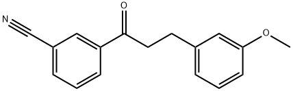 3'-CYANO-3-(3-METHOXYPHENYL)PROPIOPHENONE Struktur