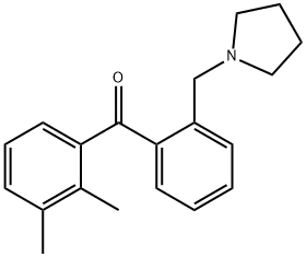 2,3-DIMETHYL-2'-PYRROLIDINOMETHYL BENZOPHENONE Struktur