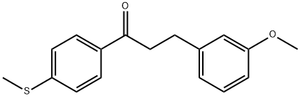 3-(3-METHOXYPHENYL)-4'-THIOMETHYLPROPIOPHENONE Struktur