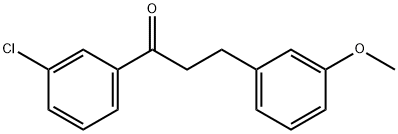 3'-CHLORO-3-(3-METHOXYPHENYL)PROPIOPHENONE Struktur