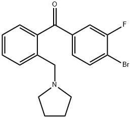 4'-BROMO-3'-FLUORO-2-PYRROLIDINOMETHYL BENZOPHENONE price.