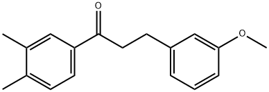 3',4'-DIMETHYL-3-(3-METHOXYPHENYL)PROPIOPHENONE Struktur