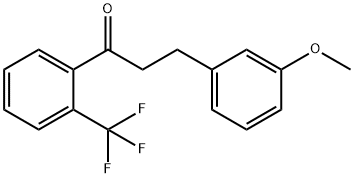 3-(3-METHOXYPHENYL)-2'-TRIFLUOROMETHYLPROPIOPHENONE Struktur