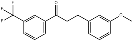 3-(3-METHOXYPHENYL)-3'-TRIFLUOROMETHYLPROPIOPHENONE Struktur