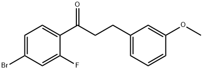 4'-BROMO-2'-FLUORO-3-(3-METHOXYPHENYL)PROPIOPHENONE Struktur