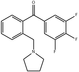 2'-PYRROLIDINOMETHYL-3,4,5-TRIFLUOROBENZOPHENONE price.