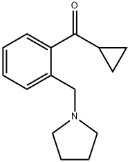 CYCLOPROPYL 2-(PYRROLIDINOMETHYL)PHENYL KETONE Struktur