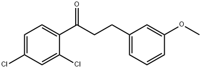 2',4'-DICHLORO-3-(3-METHOXYPHENYL)PROPIOPHENONE Struktur