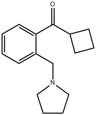 CYCLOBUTYL 2-(PYRROLIDINOMETHYL)PHENYL KETONE Struktur