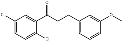 2',5'-DICHLORO-3-(3-METHOXYPHENYL)PROPIOPHENONE Struktur