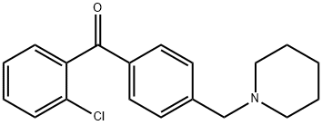 2-CHLORO-4'-PIPERIDINOMETHYL BENZOPHENONE Struktur