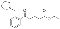 ETHYL 5-OXO-5-[2-(PYRROLIDINOMETHYL)PHENYL]VALERATE Struktur