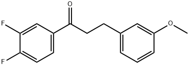 3',4'-DIFLUORO-3-(3-METHOXYPHENYL)PROPIOPHENONE Struktur