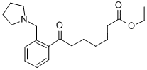 ETHYL 7-OXO-7-[2-(PYRROLIDINOMETHYL)PHENYL]HEPTANOATE Struktur