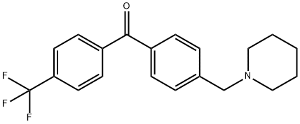 4-PIPERIDINOMETHYL-4'-TRIFLUOROMETHYLBENZOPHENONE Struktur