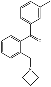 2-AZETIDINOMETHYL-3'-METHYLBENZOPHENONE Struktur