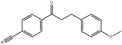 4'-CYANO-3-(4-METHOXYPHENYL)PROPIOPHENONE Struktur