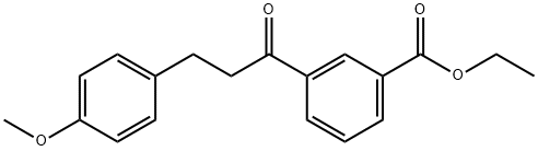 3'-CARBOETHOXY-3-(4-METHOXYPHENYL)PROPIOPHENONE Struktur