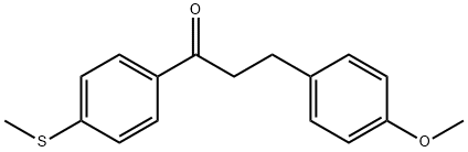 3-(4-METHOXYPHENYL)-4'-THIOMETHYLPROPIOPHENONE Struktur