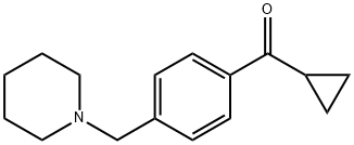 CYCLOPROPYL 4-(PIPERIDINOMETHYL)PHENYL KETONE Struktur