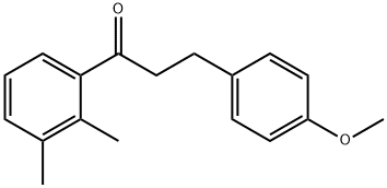 2',3'-DIMETHYL-3-(4-METHOXYPHENYL)PROPIOPHENONE Struktur