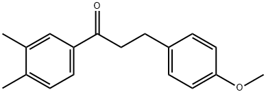 3',4'-DIMETHYL-3-(4-METHOXYPHENYL)PROPIOPHENONE Struktur