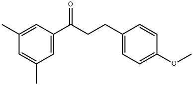 3',5'-DIMETHYL-3-(4-METHOXYPHENYL)PROPIOPHENONE Struktur