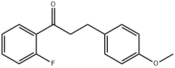 2'-FLUORO-3-(4-METHOXYPHENYL)PROPIOPHENONE Struktur