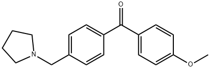 4-METHOXY-4'-PYRROLIDINOMETHYL BENZOPHENONE Struktur