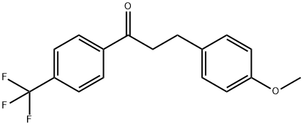 3-(4-METHOXYPHENYL)-4'-TRIFLUOROMETHYLPROPIOPHENONE Struktur