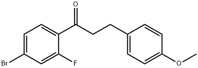 4'-BROMO-2'-FLUORO-3-(4-METHOXYPHENYL)PROPIOPHENONE Struktur