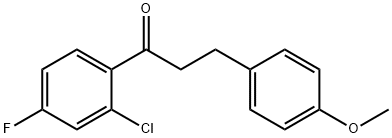 2'-CHLORO-4'-FLUORO-3-(4-METHOXYPHENYL)PROPIOPHENONE Struktur