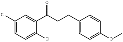 2',5'-DICHLORO-3-(4-METHOXYPHENYL)PROPIOPHENONE Struktur