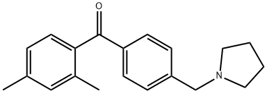 2,4-DIMETHYL-4'-PYRROLIDINOMETHYL BENZOPHENONE Struktur