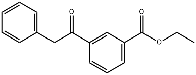 ETHYL 3-(1-OXO-2-PHENYLETHYL)BENZOATE Struktur