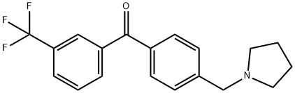 4'-PYRROLIDINOMETHYL-3-TRIFLUOROMETHYLBENZOPHENONE price.