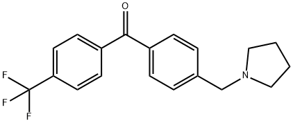 4-PYRROLIDINOMETHYL-4'-TRIFLUOROMETHYLBENZOPHENONE Struktur