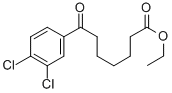 ETHYL 7-(3,4-DICHLOROPHENYL)-7-OXOHEPTANOATE Struktur