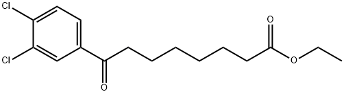 ETHYL 8-(3,4-DICHLOROPHENYL)-8-OXOOCTANOATE Struktur