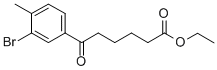 ETHYL 6-(3-BROMO-4-METHYLPHENYL)-6-OXOHEXANOATE Struktur