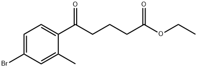 ETHYL 5-(4-BROMO-2-METHYLPHENYL)-5-OXOVALERATE Struktur