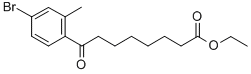 ETHYL 8-(4-BROMO-2-METHYLPHENYL)-8-OXOOCTANOATE Struktur