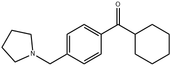 CYCLOHEXYL 4-(PYRROLIDINOMETHYL)PHENYL KETONE Struktur