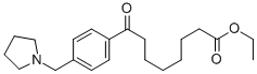 ETHYL 8-OXO-8-[(4-PYRROLIDINOMTHYL)PHENYL]OCTANOATE Struktur