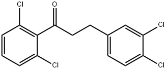 3-(3,4-DICHLOROPHENYL)-2',6'-DICHLOROPROPIOPHENONE Struktur